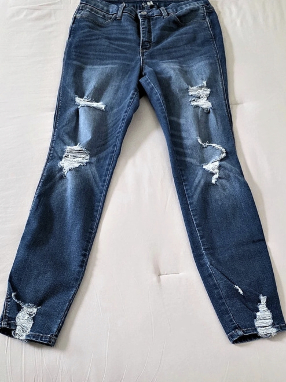 Rewash Distressed Blue Jeans